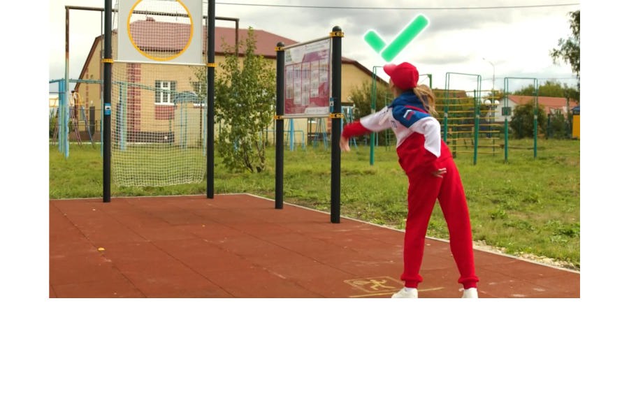 Методический ролик: метание теннисного мяча в цель с дистанции 5 или 6 метров