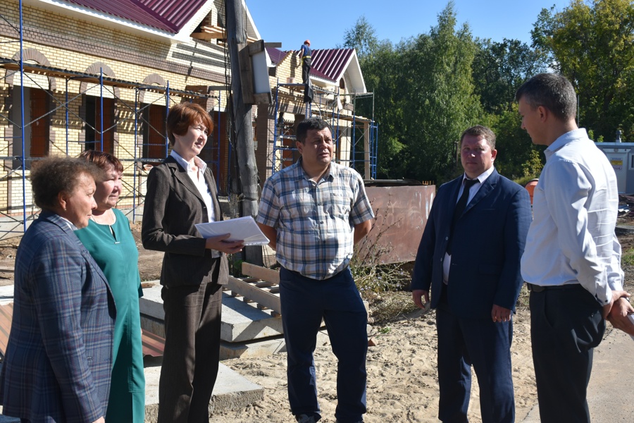 В д.Илебары Козловского муниципального округа продолжается строительство Дома культуры на 100 мест