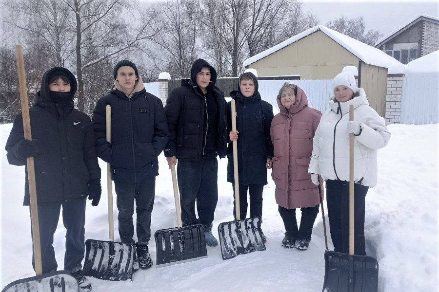 Волонтеры на страже зимы