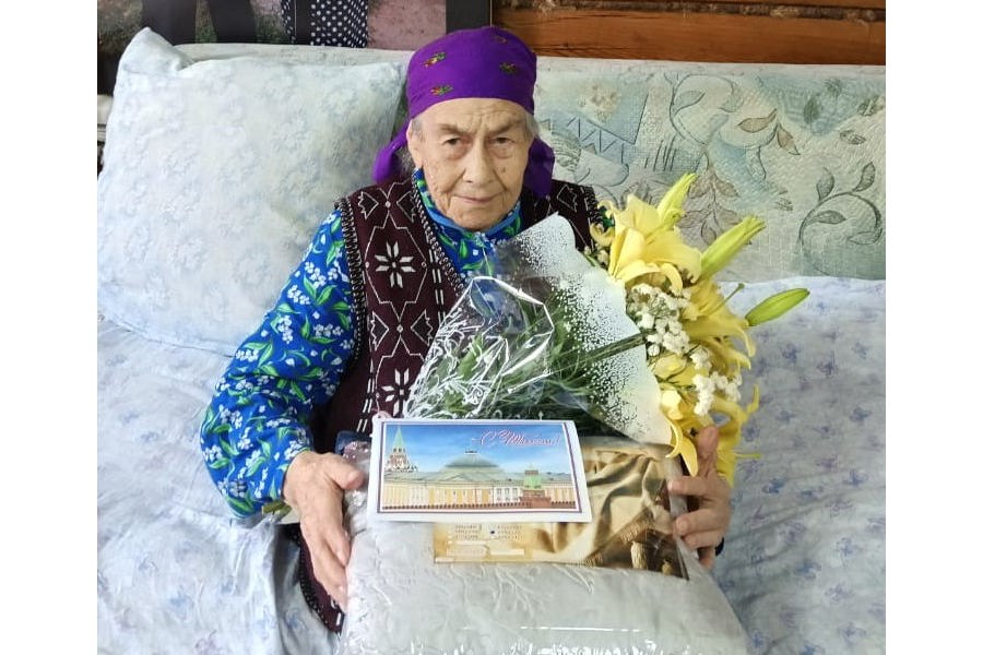 Жительнице деревни Словаши Филипповой Анне Филипповне исполнилось 95 лет