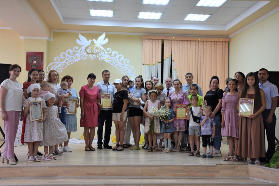 В Аликовском муниципальном округе состоялся праздник, посвященный Дню семьи, любви и верности