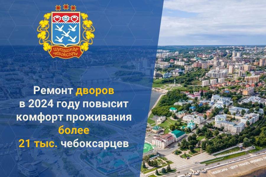 На благоустройство чебоксарских дворов направляется 348,5 млн рублей
