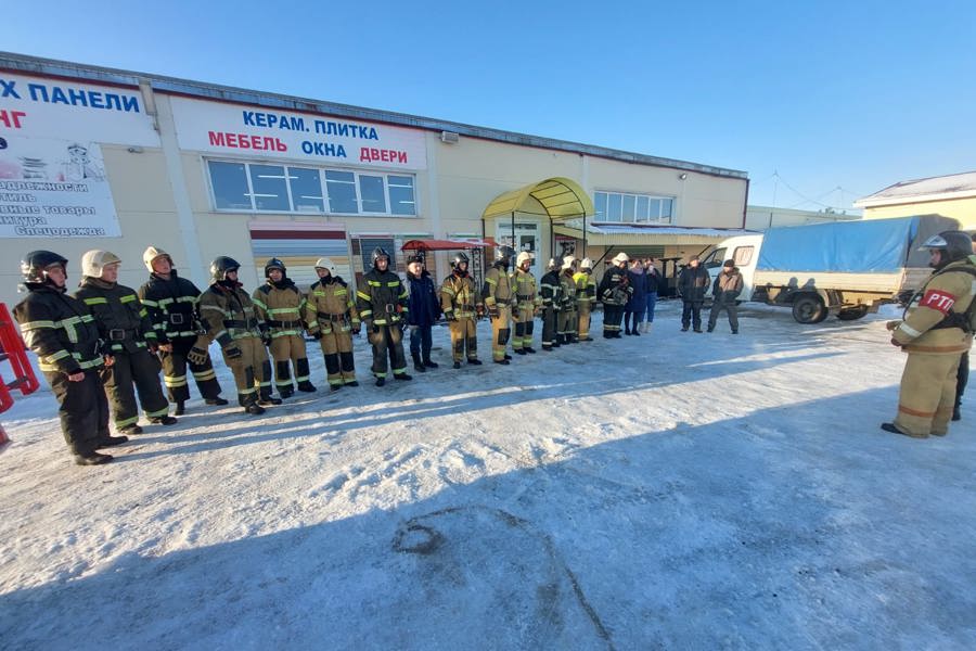 В Цивильском округе прошли тренировочные учения по тушению условного пожара