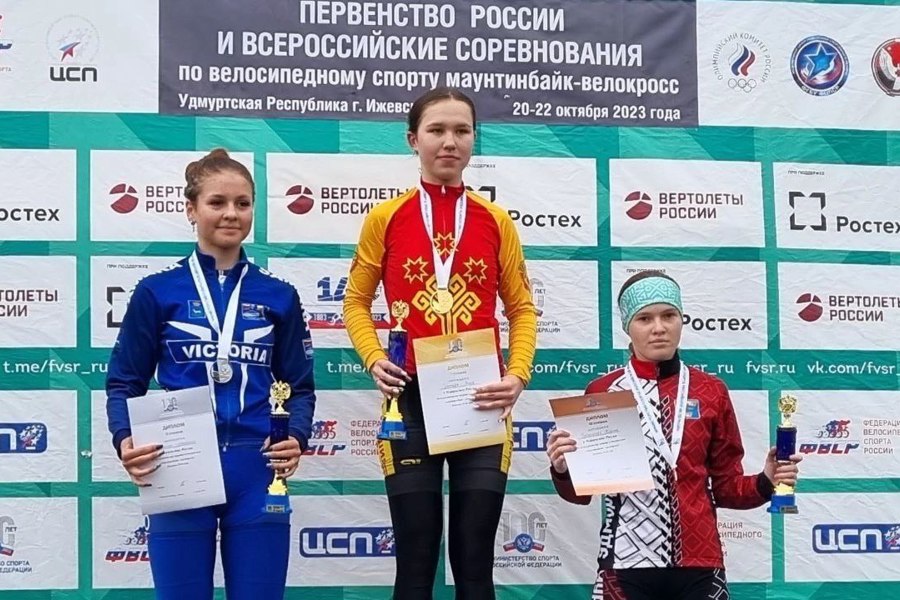 Элина Семенова – победительница первенства России по велосипедному спорту