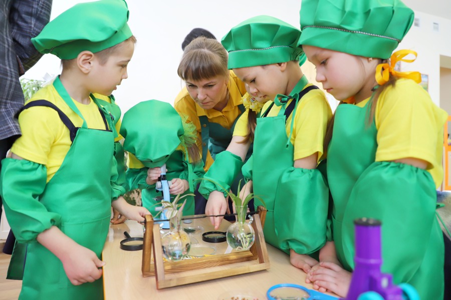 В детских садах села Яльчики открылись две агролаборатории