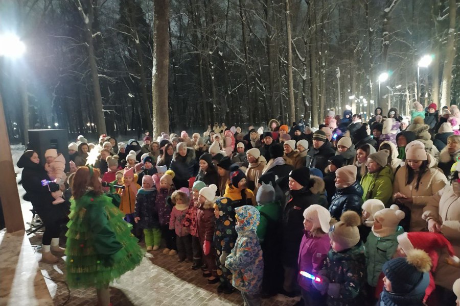 В Дубовой роще прошел новогодний праздник для жителей микрорайона