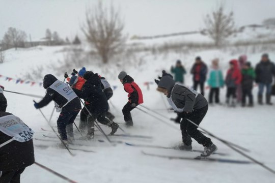 Спринтерские гонки на лыжах в рамках месячника зимних видов спорта