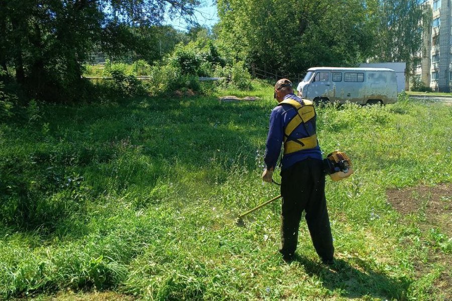 Продолжаются работы по покосу городских территорий