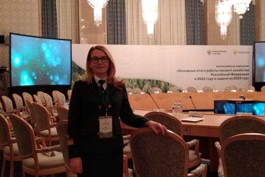 Елена Дымза приняла участие во Всероссийском совещании по итогам деятельности лесного хозяйства страны