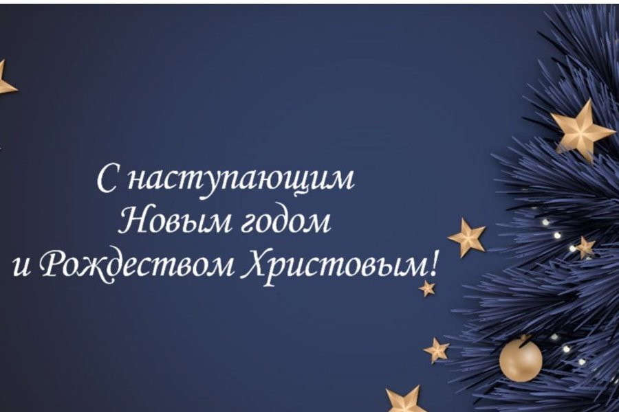 С наступающим Новым годом и Рождеством Христовым!