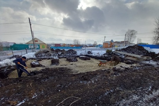 В селе Байглычево приступили к строительству нового фельдшерско-акушерского пункта