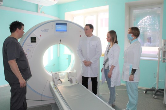 В Чебоксарской районной больнице новый компьютерный томограф