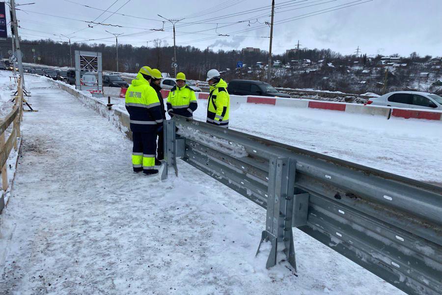 В Чебоксарах завершен 1 этап работ на Октябрьском мосту