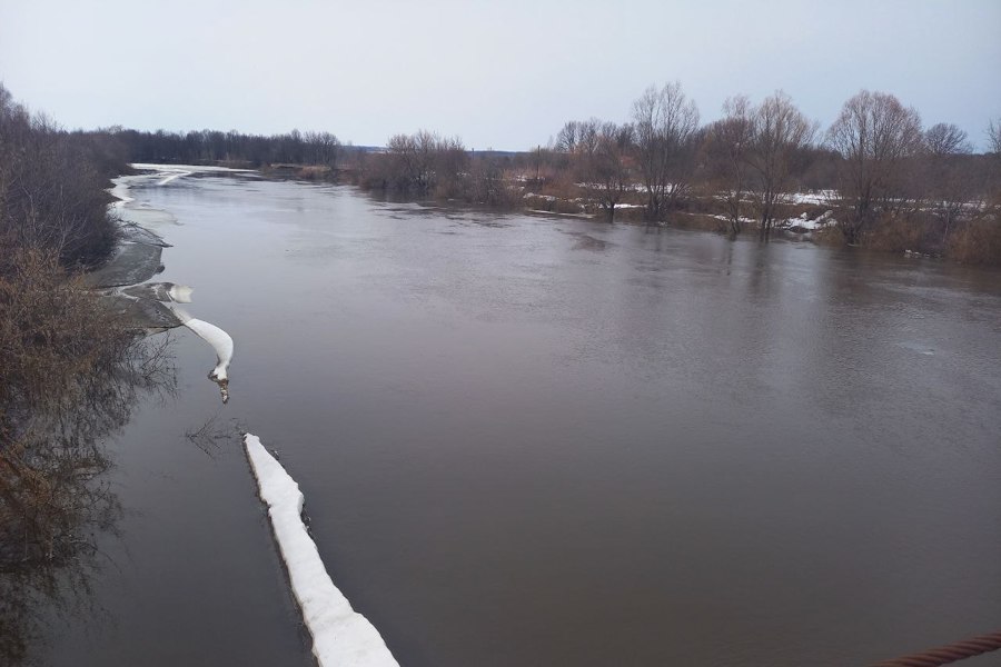 Уровень воды по гидрологическому посту р.Сура