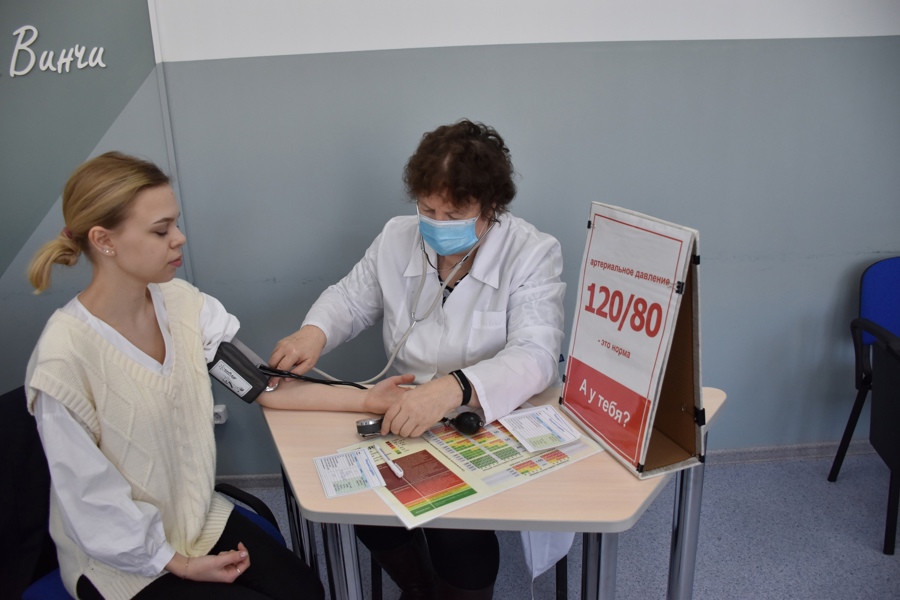 В рамках акции «Будь здоров» более 100 чебоксарцев проверили свое здоровье