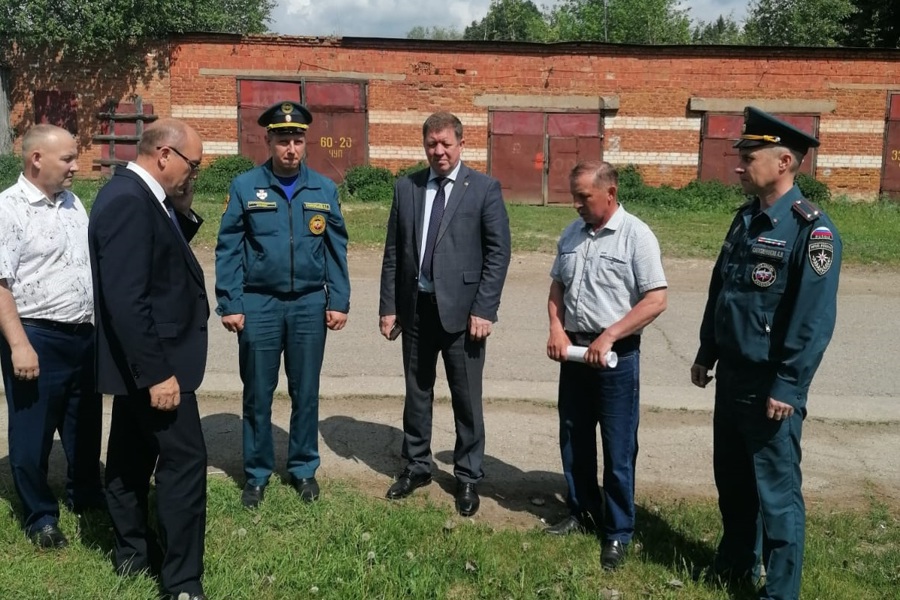 Председатель ГКЧС Чувашии Сергей Павлов посетил с рабочим визитом Мариинско-Посадский муниципальный округ