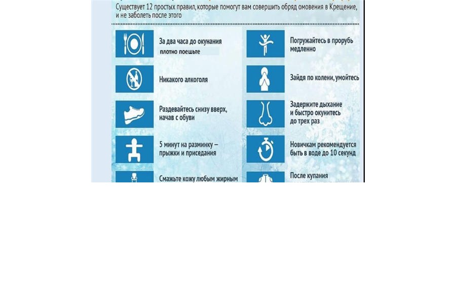 Крещенские купания - меры предосторожности и рекомендации от врачей