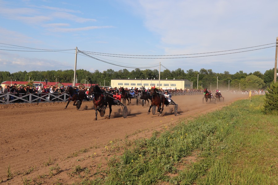 Огромное количество зрителей и болельщиков со всей Чувашии и других регионов собрал Кубок Главы Чувашии по конным бегам