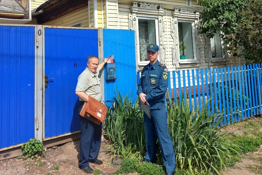 В рамках профилактики пожаров в частном секторе проведен обход 18 домовладений