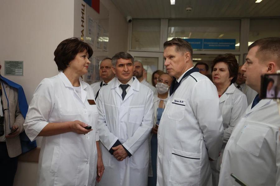 Министр здравоохранения России Михаил Мурашко посетил Республиканскую клиническую больницу Минздрава Чувашии