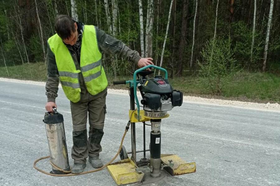 В Шумерлинском муниципальном округе проводится контроль за ремонтом дорожного полотна