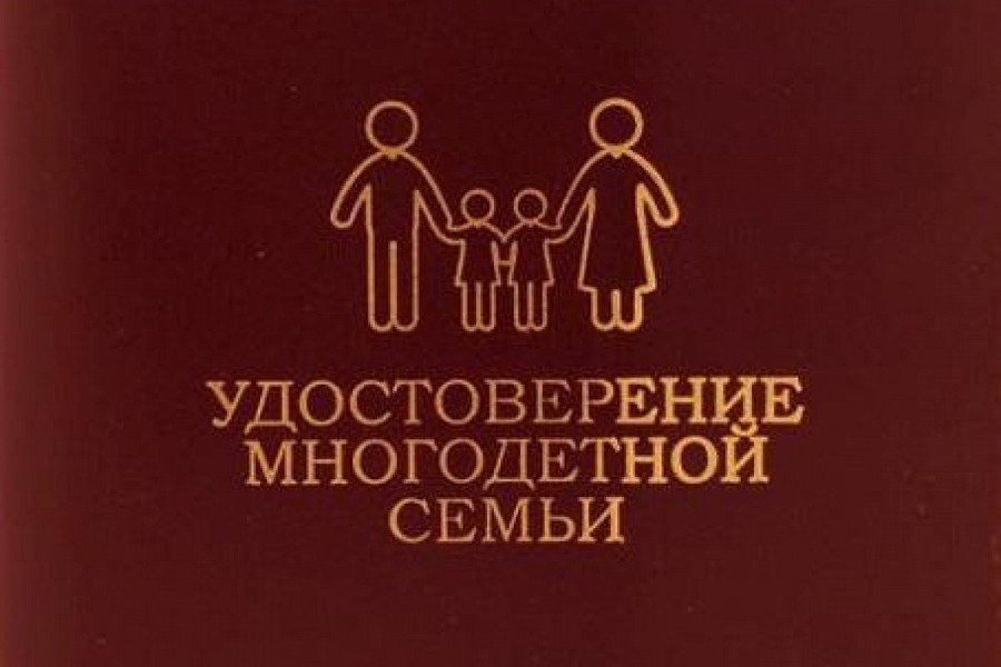 В отделах социальной защиты населения продолжается выдача удостоверений многодетным семьям