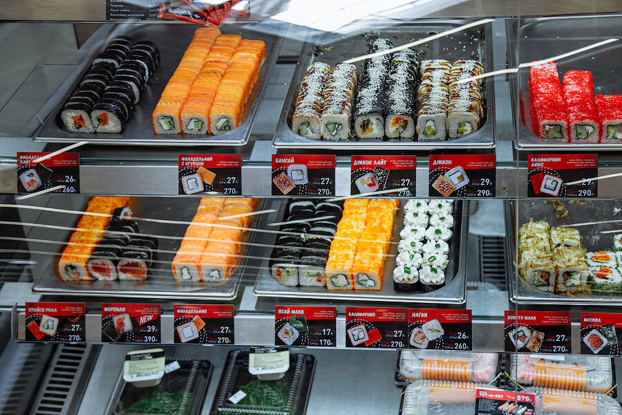 Безопасная покупка суши и роллов