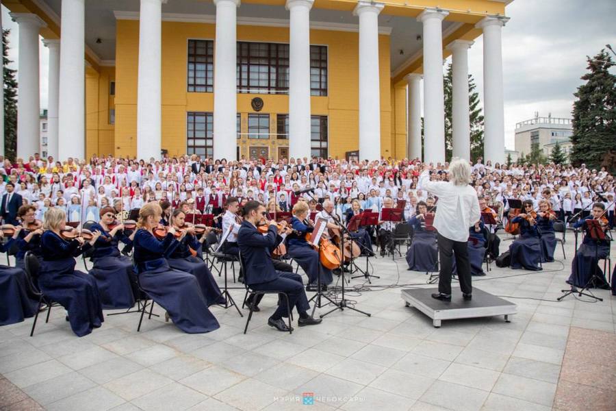 Сводный хор Чувашии выступил в праздничном мероприятии, посвященном Дню славянской письменности и культуры