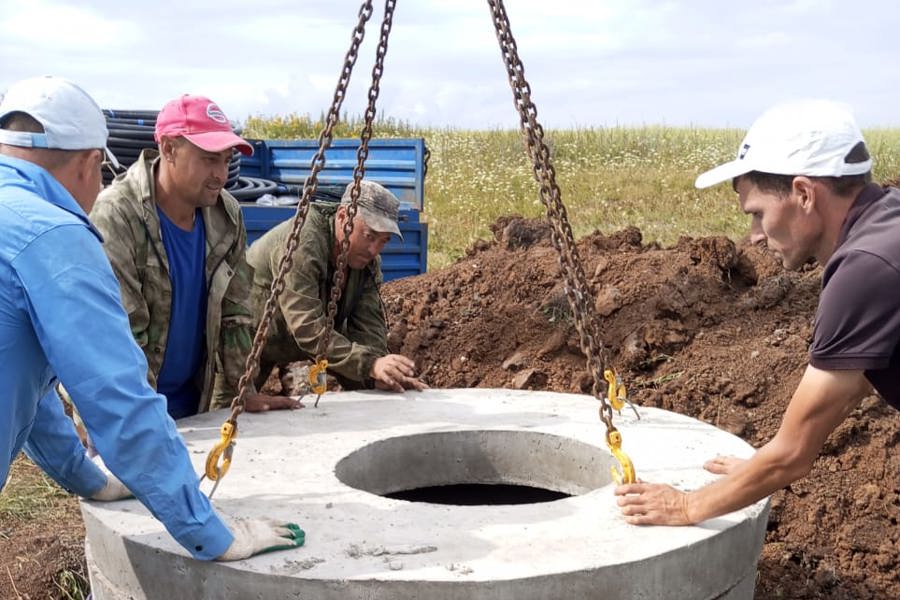 Ремонт водопроводных сетей в д. Лесные Туваны