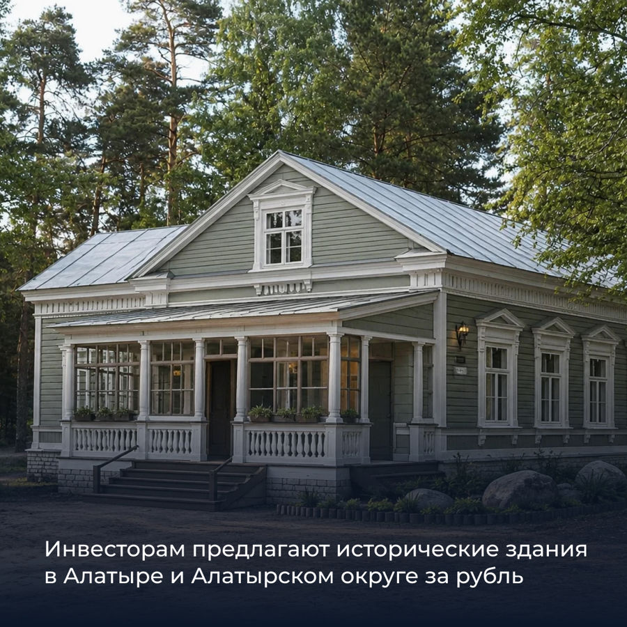 Инвесторам предлагают исторические здания в Алатыре и Алатырском округе за рубль