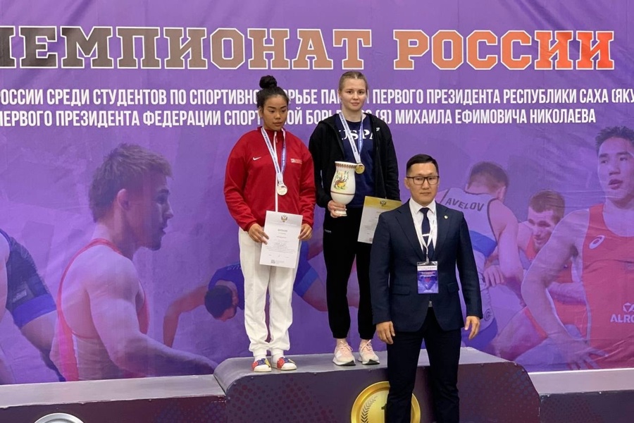 Прокопьева Наталья - победительница чемпионата России по спортивной борьбе среди студентов