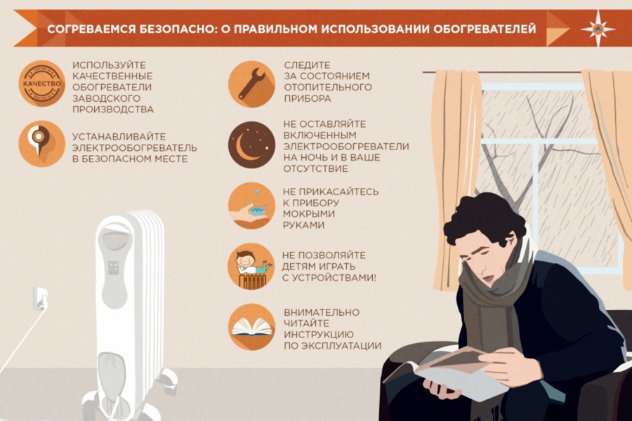 О мерах пожарной безопасности при эксплуатации отопительных приборов