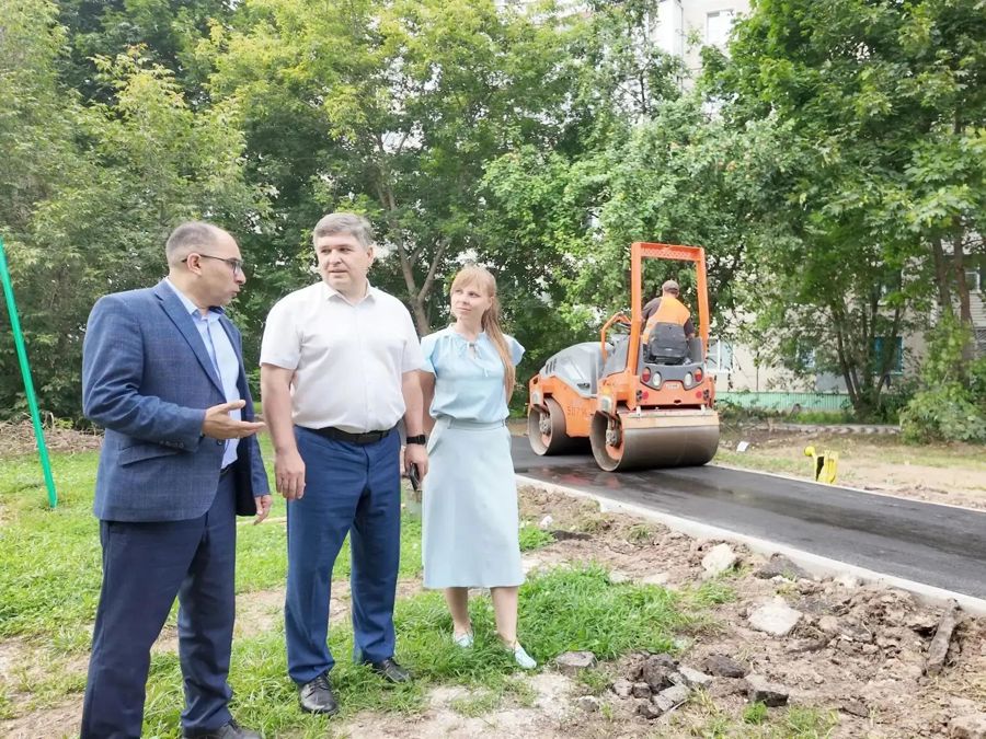 Ремонт тротуаров на улице Эльгера выходит нa финишную прямую