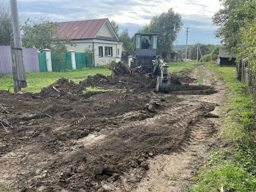В деревне Степное Тугаево стартовал ремонт дороги на улице Молодёжная