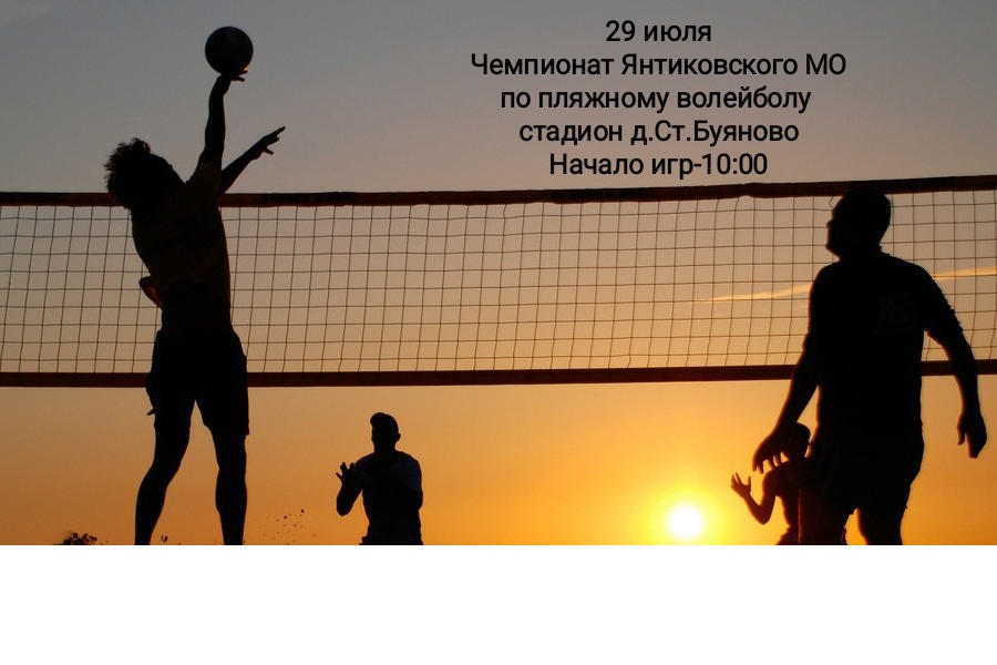 29 июля в д. Старое Буяново состоится пляжный волейбол