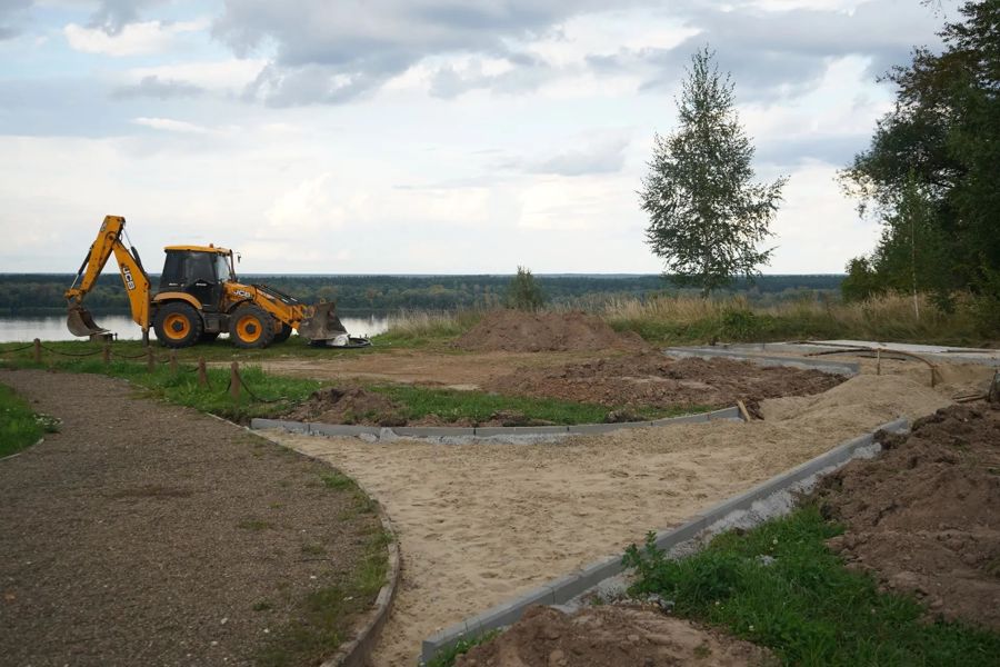 В Мариинском Посаде продолжается благоустройство Государевой горы