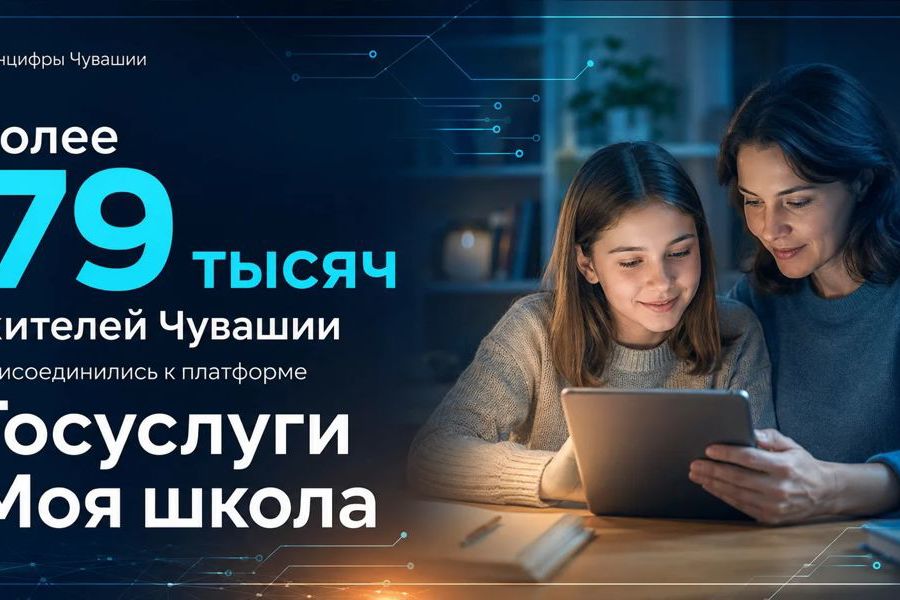 Более 79 тысяч жителей Чувашии зарегистрировались на платформе «Госуслуги Моя школа»