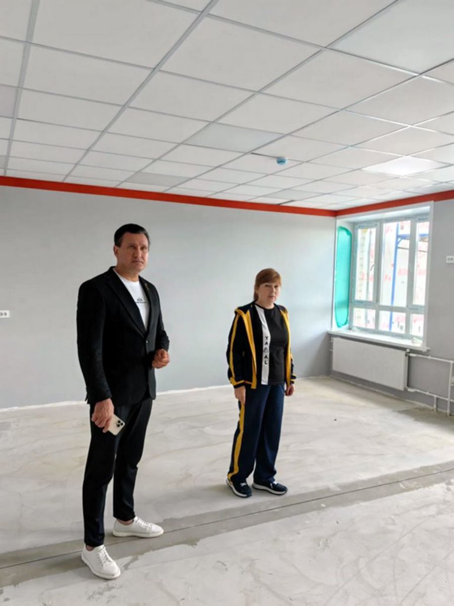 Продолжается капитальный ремонт Сятракасинской СОШ