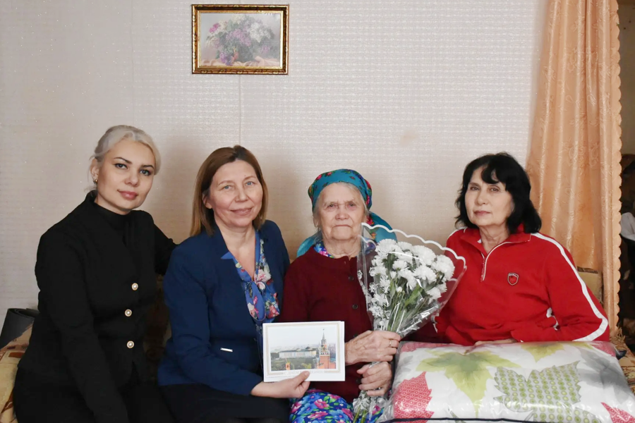 95 лет исполнилось жительнице города Козловки Феодосии Дмитриевне Владимировой