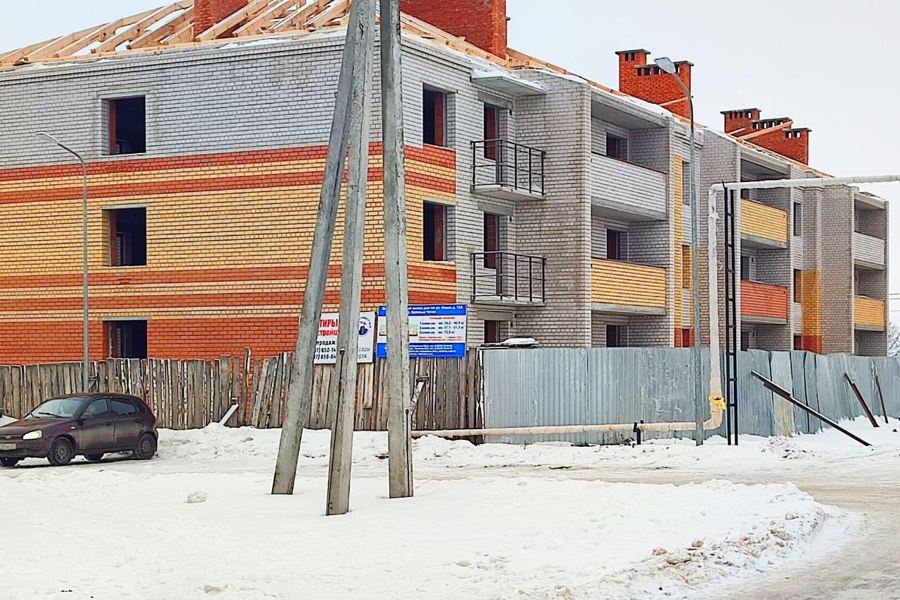 Строительство нового дома в селе Красные Четаи