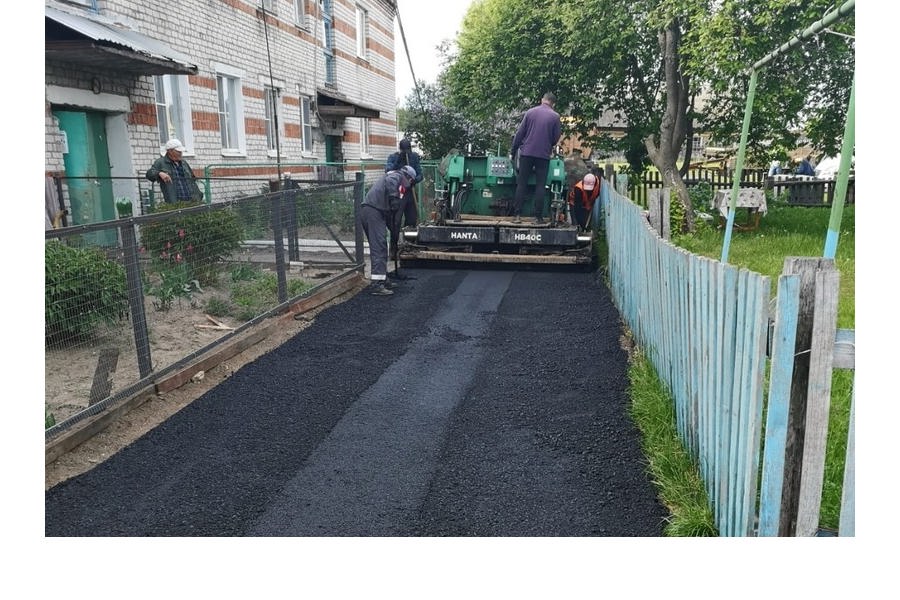 Начато благоустройство дворовой территории в пос. Кабаново