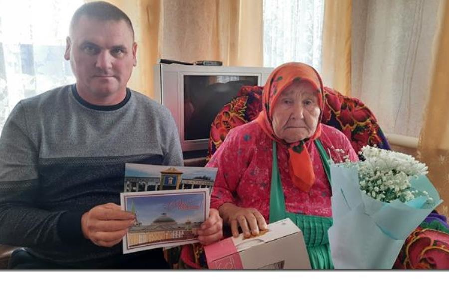 Жительница  села Новое Ахпердино  Елена Павловна Горбунова отметила 95-летний юбилей