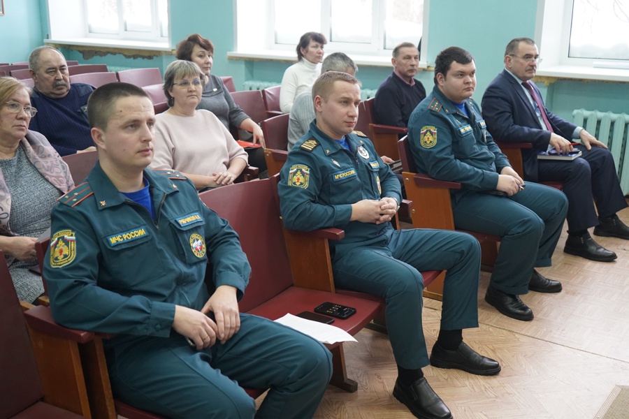 Расширенное заседание Комиссии по чрезвычайным ситуациям и обеспечению пожарной безопасности Мариинско-Посадского округа
