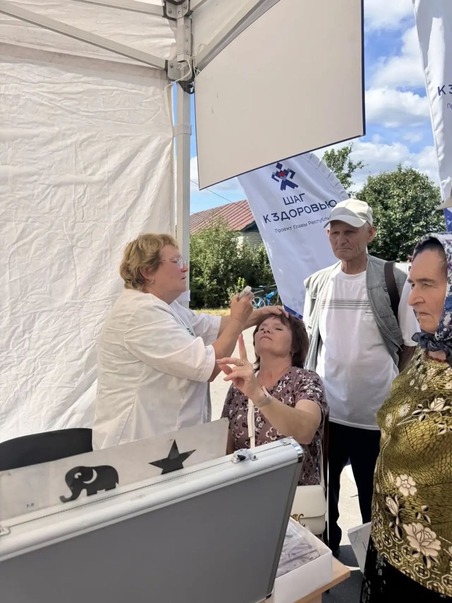 В селе Большое Чеменево Батыревского округа обследовали более 150 жителей