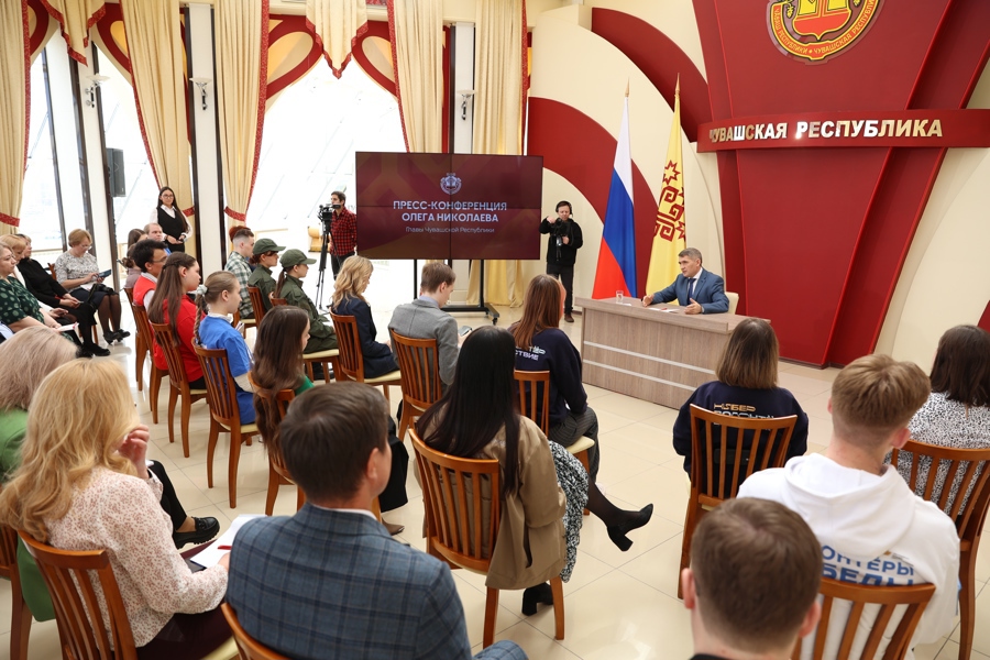17 апреля состоялась ежегодная пресс-конференция Главы Чувашской Республики Олега Николаева