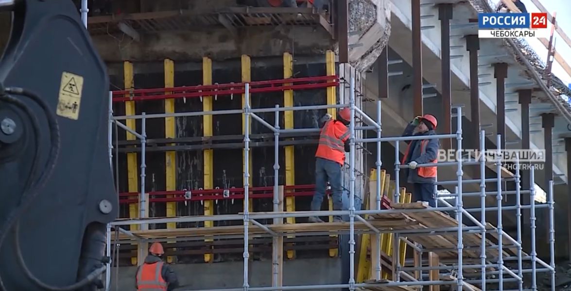 В Чебоксарах продолжается ремонт Калининского и Гагаринского мостов (ГТРК)