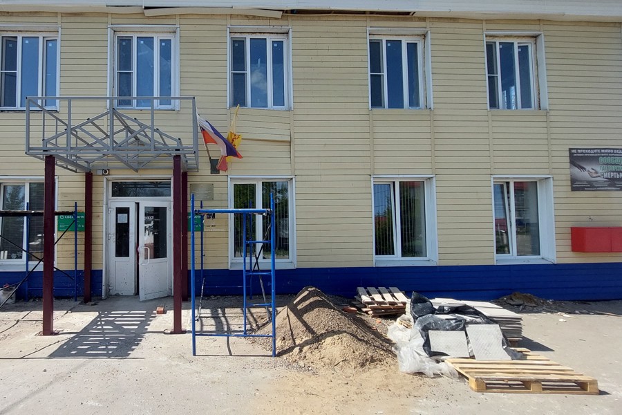 В Козловском округе идет ремонт Тюрлеминской амбулатории