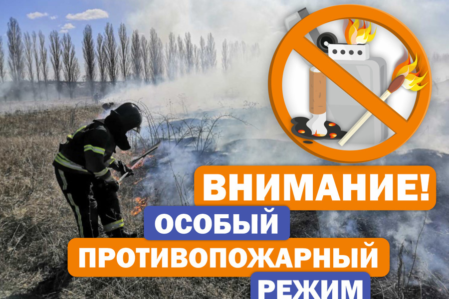С 10 апреля на территории Чувашской Республики и Яльчикского муниципального округа будет установлен особый противопожарный режим