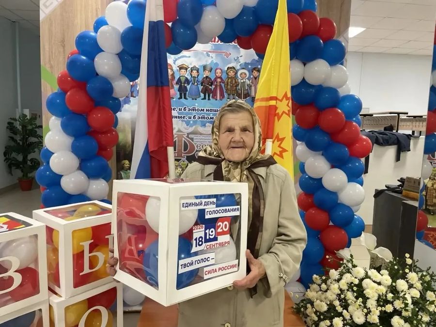 В Канашском округе 90‑летняя Нина Григорьевна Мельникова пришла на выборы