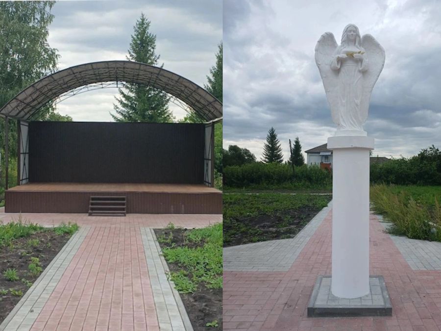 Первый этап благоустройства парка отдыха в деревне Трёхизб‑Шемурша завершён